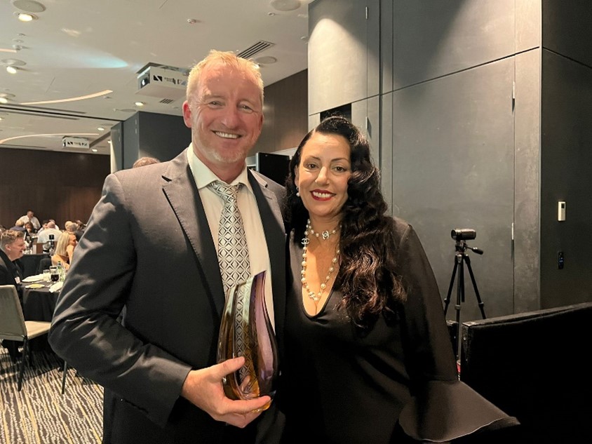 20220512 Lifetime Achievement Award for Darren Wales AMA Groups EGM Heavy Motor